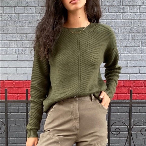 Aritzia Sweaters - GREY WILFRED FREE WOOL SWEATER